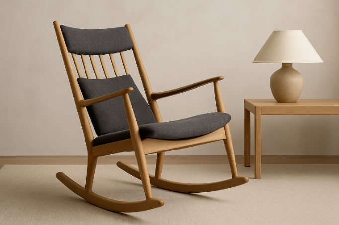 CH45 rocking chair: zeitloser schaukelstuhl